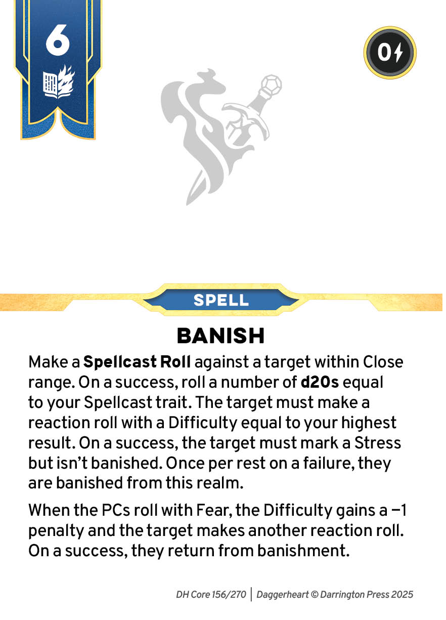 Spell #106 spell card