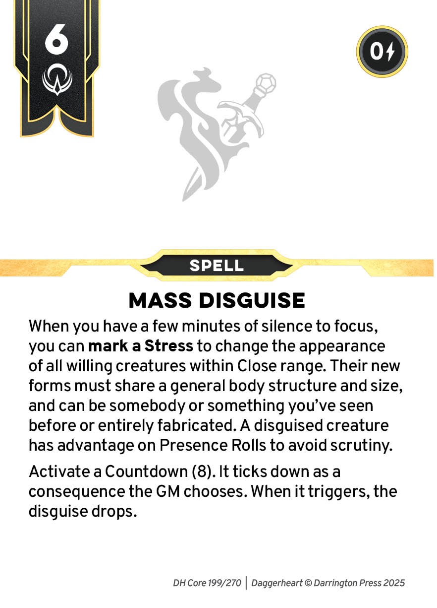 Spell #111 spell card
