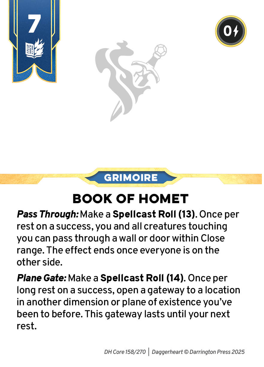 Spell #124 spell card