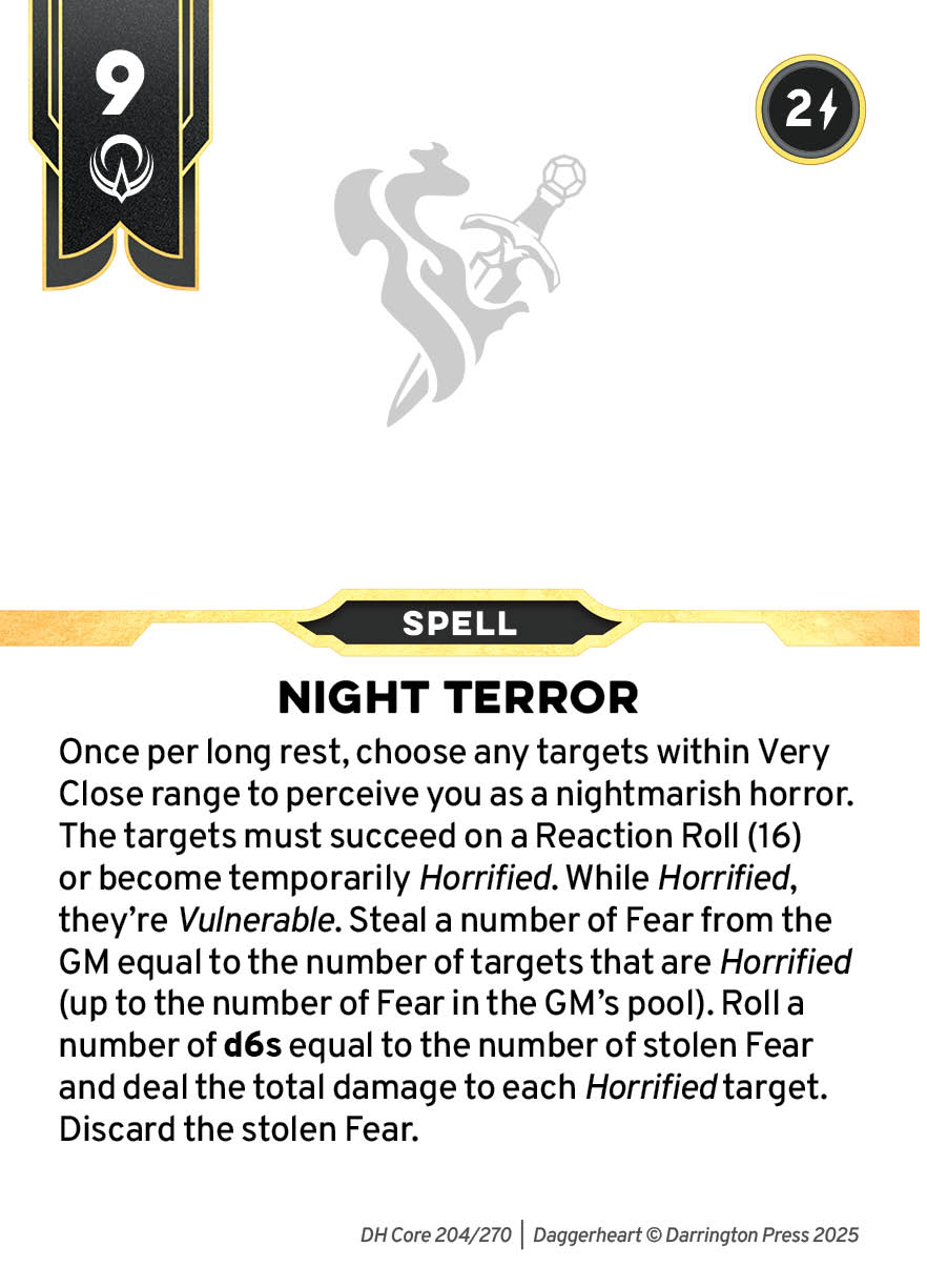 Spell #164 spell card