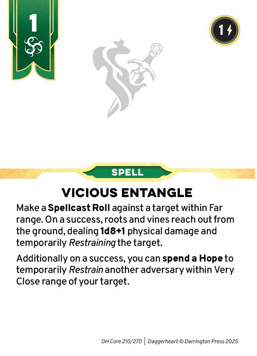 Spell #21 spell card