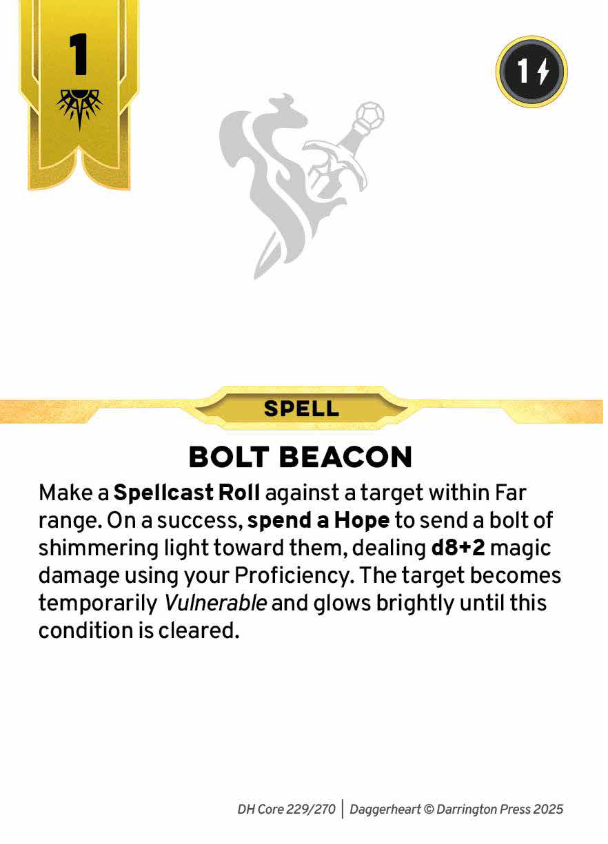 Spell #22 spell card