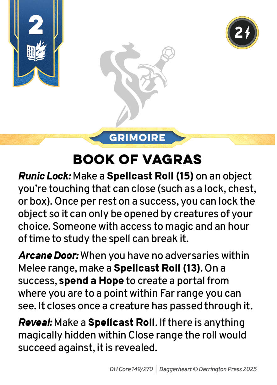 Spell #35 spell card