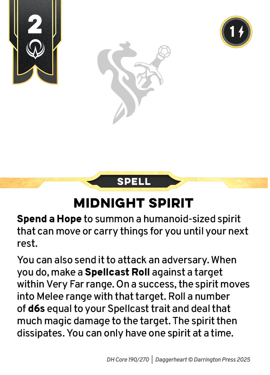 Spell #38 spell card