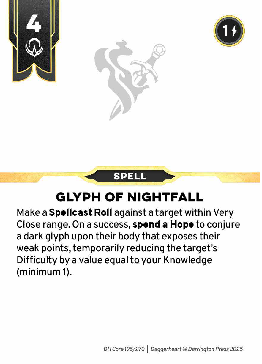 Spell #75 spell card